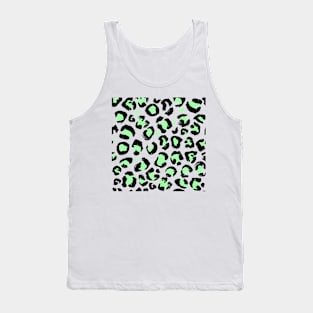 Green Leopard Print Tank Top